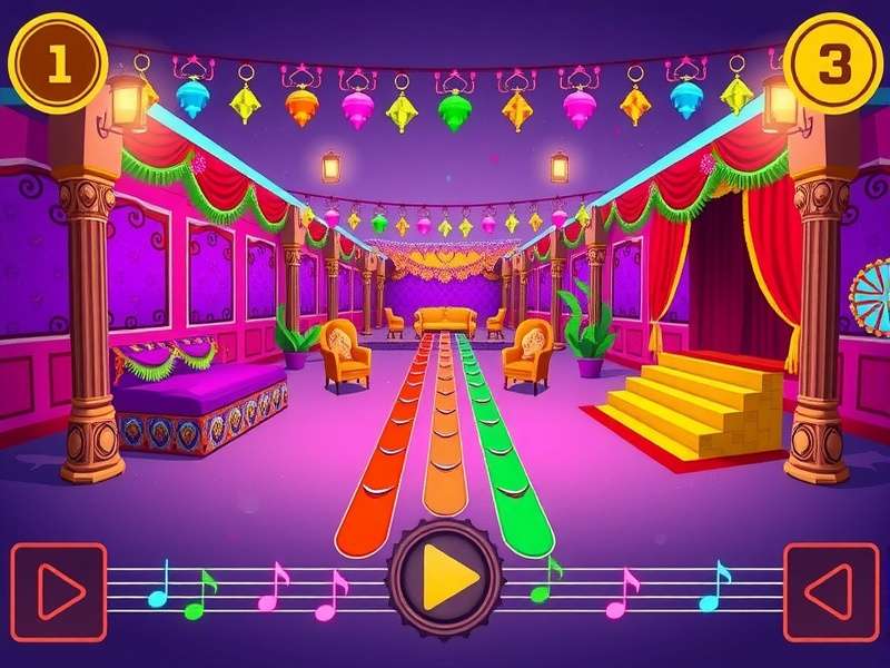 Jhumka Swing Symphony special festival level with colorful decorations